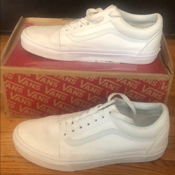 all white van shoes